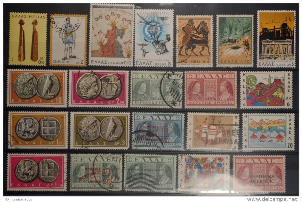 Greece-Lot Stamps (ST3) - Collezioni (senza Album)