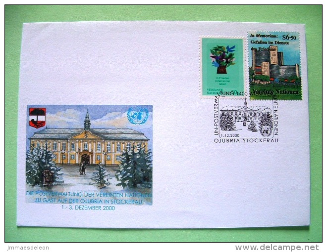 United Nations Vienna 2000 Special Cancel OJUBRIA On Postcard - UN Office - Birds - Briefe U. Dokumente