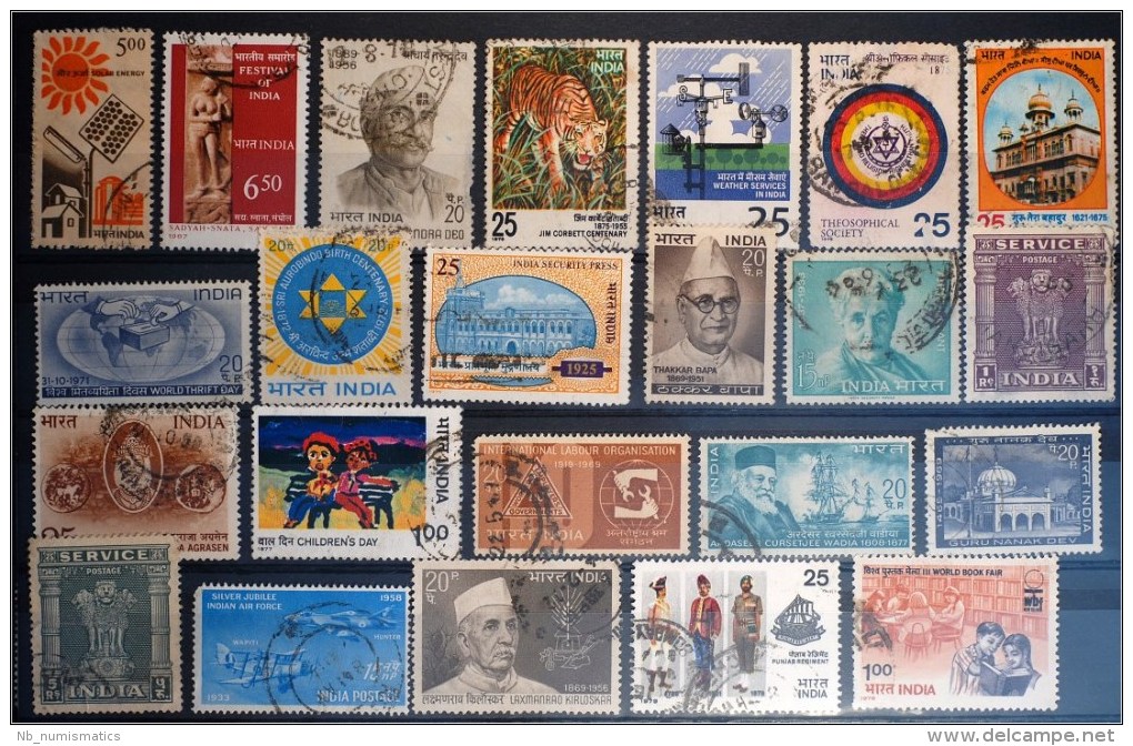 India-Lot Stamps (ST43) - Collections (sans Albums)