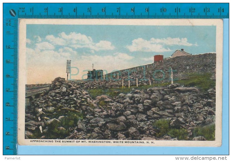 White Mts. N.H.  ( Approaching The Summit Of Mt. Washington ) Carte Postale Post Card Recto/verso - White Mountains