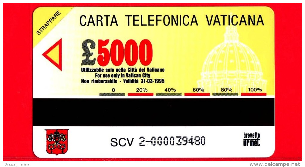 Nuovo - MNH - VATICANO - Scheda Telefonica - Golden 2 - C & C 6002 - Flora Nuovo Mondo - Vatikan