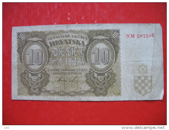 10 KUNA NDH - Croatia