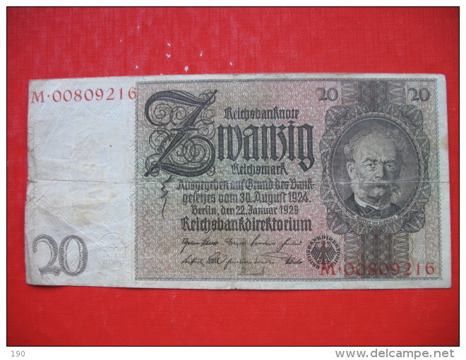 20 REICHSMARK - 20 Mark