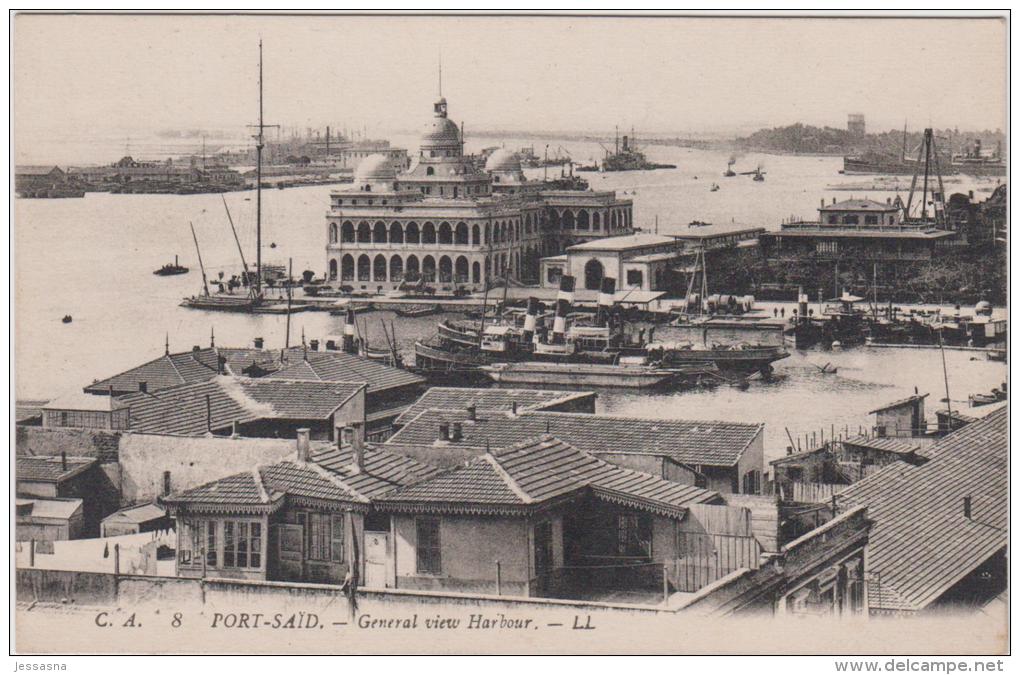 AK - Port Said - General View Harbour 1915 - Port Said
