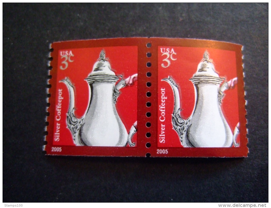 USA 2013  SILVER COFFEEPOT   REPRINT 2013  DATE 2005  SCOTT 3759a MNH**  (V3906-004) - Unused Stamps