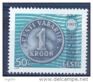 EE 1997-308 COIN 50Kr, ESTONIA, 1 X 1v, MNH - Estonia
