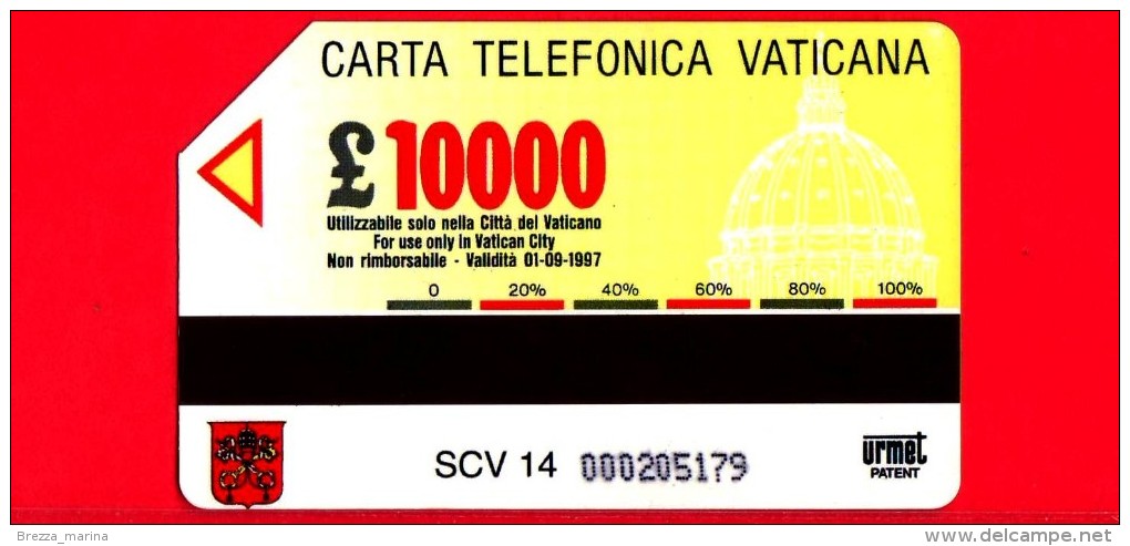 Scheda Telefonica - USATA - VATICANO N. 14 - C & C 6014 - Centenario Della Radio - Marconi - Pio XI - Vaticano