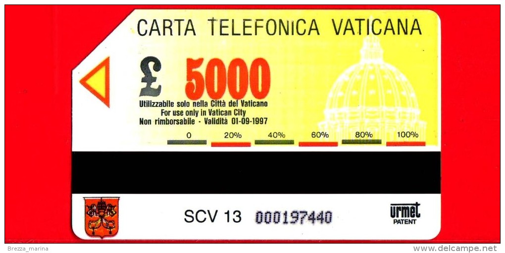 Scheda Telefonica - USATA - VATICANO N. 13 - C & C 6013 - Raffaello - Madonna Di Foligno - 1995 Anno Della Donna - Vatican