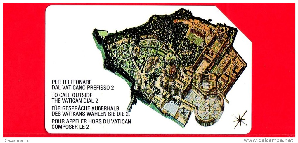 Scheda Telefonica - USATA - VATICANO N. 9 - C & C 6009 - Veduta Aerea Della Citta Del Vaticano - Vatikan