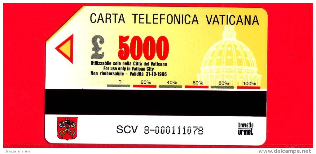 Scheda Telefonica - USATA - VATICANO N. 8 - C & C 6008 - Piazza S. Pietro - Presepe 1993 - Natale - Vaticano