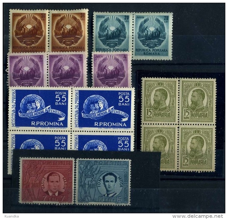 1909-1963 Nice Lot Of 17 Mint Stamps,Romania,Rumänien,Roumanie,Rumania - Altri & Non Classificati