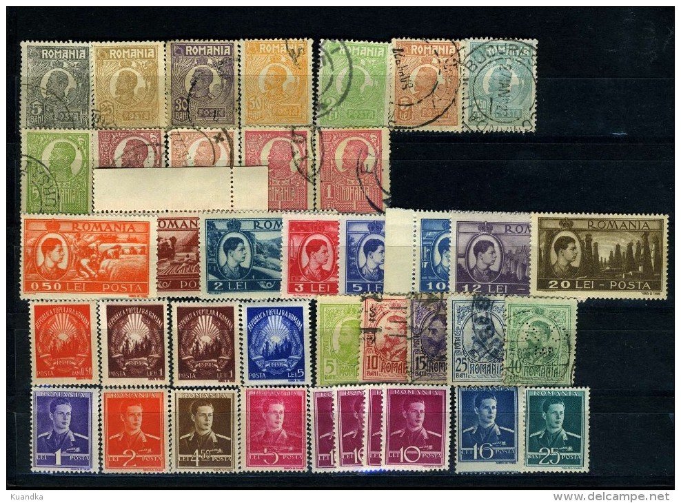 1910-1947 Nice Lot Of 39 Stamps,Romania,Rumänien,Roumanie,Rumania,Used And Unused - Altri & Non Classificati