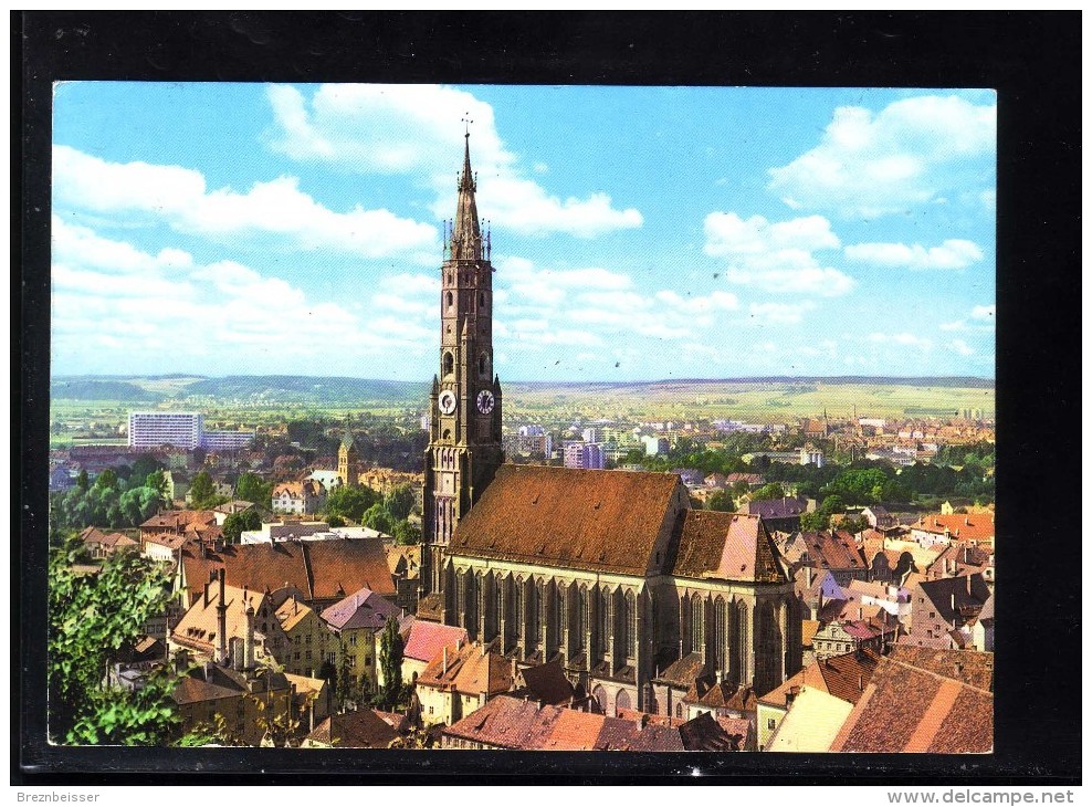 AK LANDSHUT:    St. Martinskirche    -   Karte Gel. 1972 - Landshut