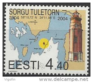 EE 2004-478 LIGHTHOUSE, ESTONIA, 1 X 1v, MNH - Estland