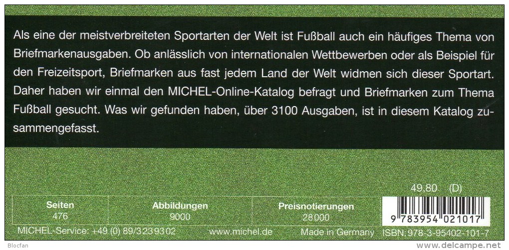 Fußball EUROPA championat 2008+MICHEL Katalog 2014+Brasilien 2264/7,4ZD+4-Block ** 65€ Recife Rio soccer sheet bf BRAZIL