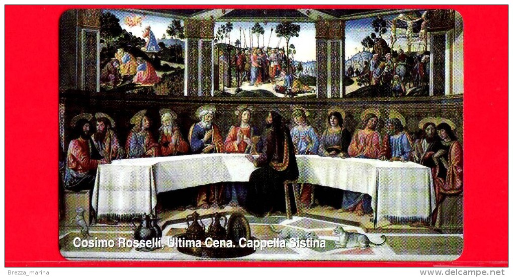 Scheda Telefonica - Nuova - VATICANO N. 96 - C&C 6096 - Cosimo Rosselli - Ultima Cena, Cappella Sistina - Vaticano