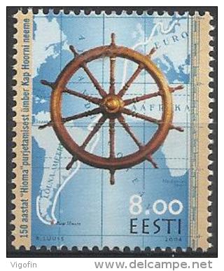 EE 2004-480 10A°CAPE HORNE, ESTONIA, 1 X 1v, MNH - Estland