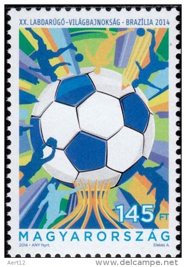 HUNGARY, 2014, FIFA WORLD CUP, Brazil, Soccer, Football, MNH (**), Mi 5716 - Neufs