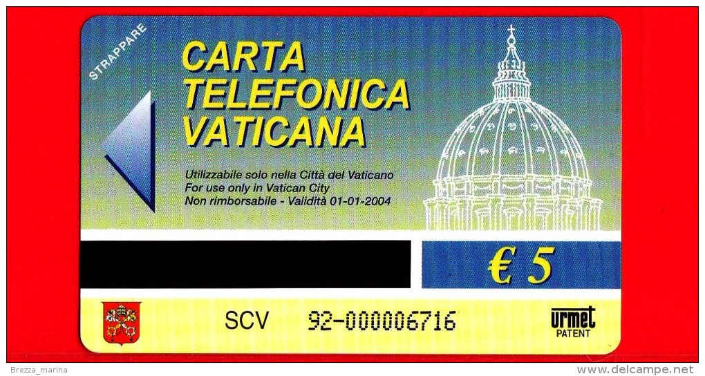 Scheda Telefonica - Nuova - VATICANO N. 92 - C&C 6092 - Emissione Monete In Euro Dello Stato Della Città Del Vaticano - Vaticano