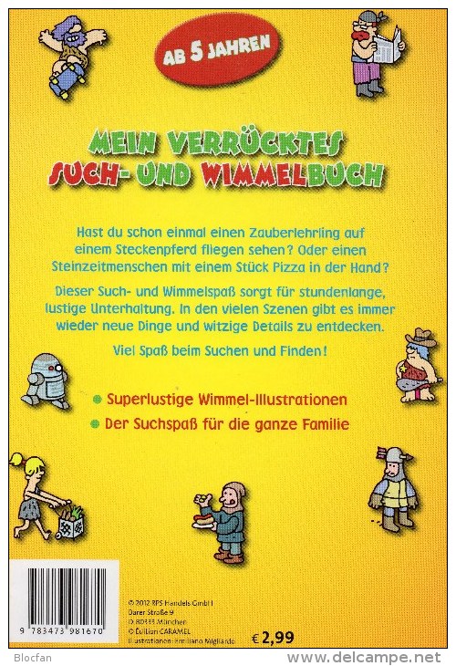 Mehr Als 111 Briefmarken O 60€ Plus Verrücktes Such-/Wimmelbuch Neu 3€ Motivation Für Junge Sammler Oder Alte Hasen Book - Livres D'images