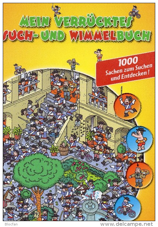 Mehr Als 111 Briefmarken O 60€ Plus Verrücktes Such-/Wimmelbuch Neu 3€ Motivation Für Junge Sammler Oder Alte Hasen Book - Picture Book