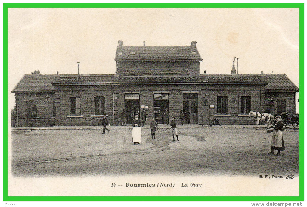 - FOURMIES (Nord) La Gare (recto Verso) - Fourmies