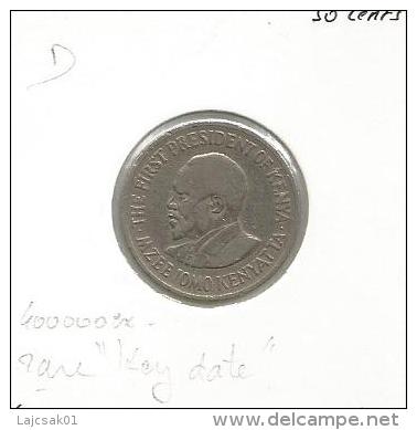 D3 Kenya 50 Cents 1969. - Kenia