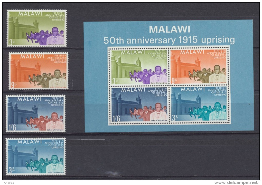 Malawi  1965  1915 Rising    * MVLH + Miniature Sheet *** MNH - Malawi (1964-...)