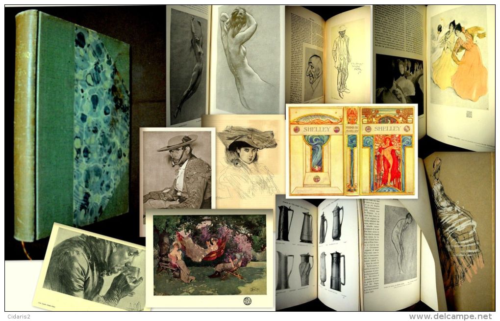"The STUDIO" Volume 29 Peinture Painting HELLEU LEGROS WATTS GRANDVILLE FELL WHISTLER Art Nouveau Reliure Binding 1903 ! - Fine Arts