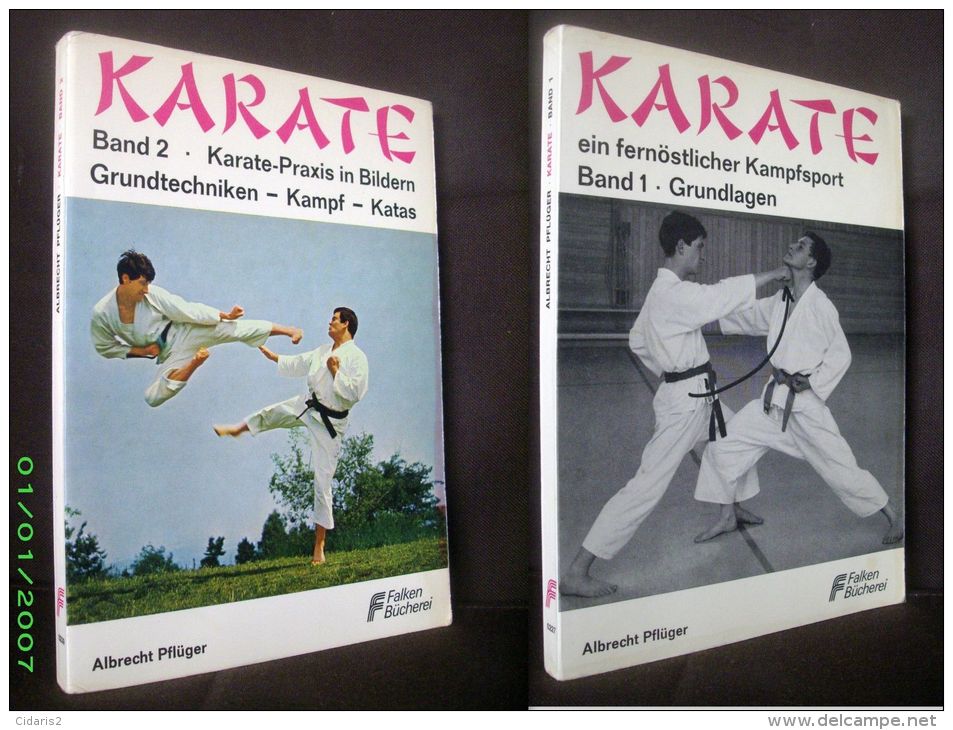 "KARATE" (2 Band) Albrecht PFLÜGER Sport Kampfsportarten Arts Martiaux Martial Art FALKEN 1969 ! - Sport