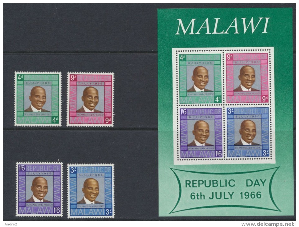 Malawi  1966  Republic Day *  MVLH  Miniature Sheet  *** MNH - Malawi (1964-...)