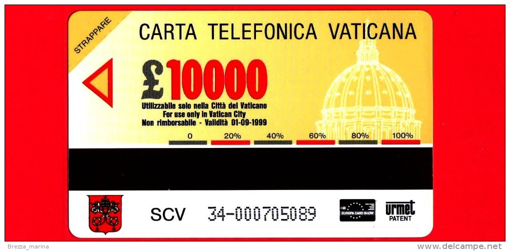Scheda Telefonica - Nuova - VATICANO N. 34 - C&C 6034 - Cappella Sistina - Michelangelo - Verso Giubileo 2000 - Vaticano