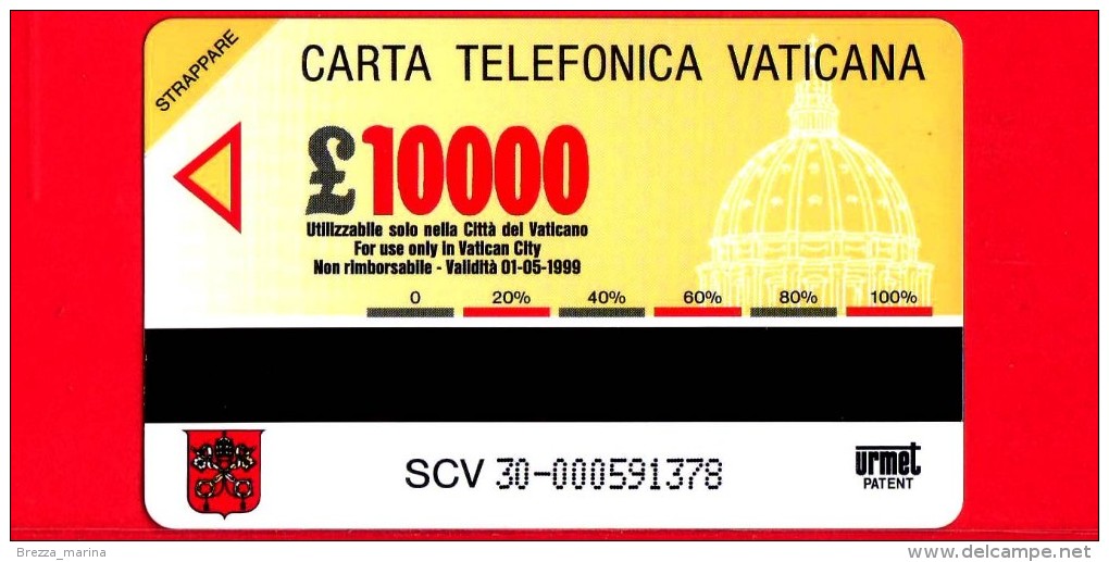 Scheda Telefonica - Nuova - VATICANO N. 30 - C&C 6030 - Appartamento Pontificio - Perugino - Verso Giubileo 2000 - Vaticano