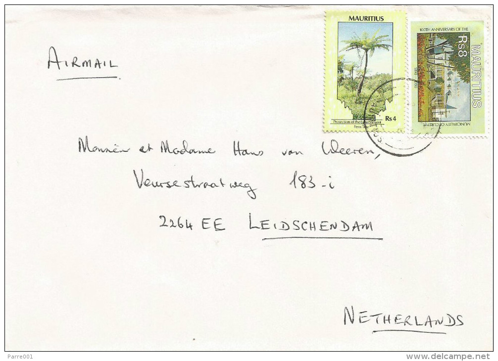 Mauritius Maurice 1990 Port Louis Tree Fern Townhall Cover - Mauritius (1968-...)