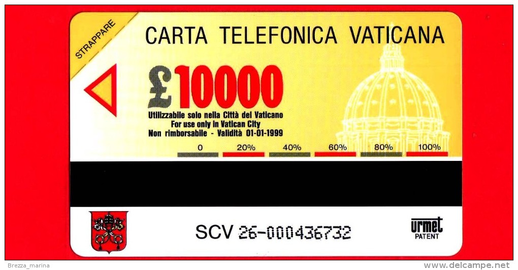 Scheda Telefonica - Nuova - VATICANO N. 26 - C&C 6026 - Fabbrica Di S. Pietro - G. Sorbi - Vatikan