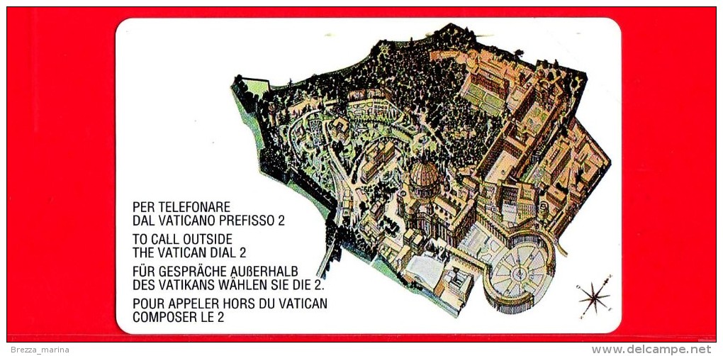 Scheda Telefonica - Nuova - VATICANO N. 9 - C & C 6009 - Veduta Aerea Della Citta Del Vaticano - Vaticano