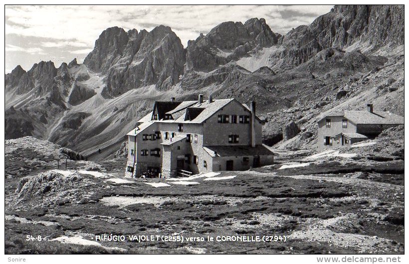 RIFUGIO VAJOLET 1958 - VERSO LE CORONELLE - TIMBRI C.A.I. -  FORMATO PICCOLO - C788 - Trento