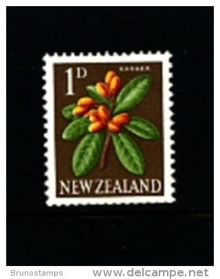 NEW ZEALAND - 1960  THIRD PICTORIAL 1d  PERF. 14 1/2 X 13  MINT NH - Neufs