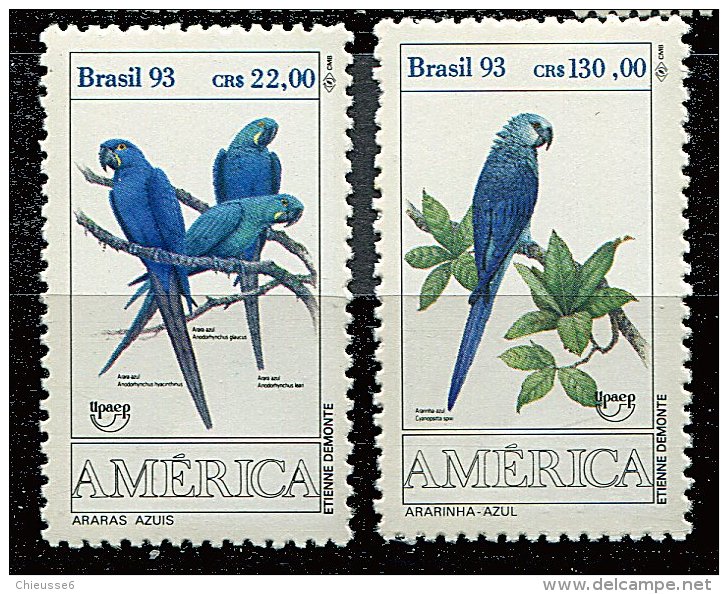 Brésil ** N° 2136/2137 - "America-U.P.A.E.P."Oiseaux - Neufs