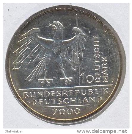 2000 Numisbrief 10 Jahre Deutsche Einheit 10 DM Ag - Andere & Zonder Classificatie