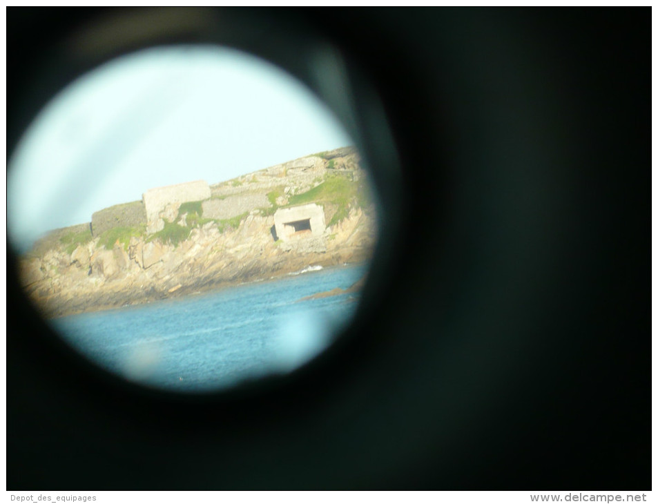 TRES RARE LUNETTE de VERIFICATION LIGNE de MIRE CANON 100 mm MARINE modéle 1960