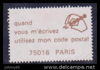 Vignette - Code Postal : Paris 16ème  : 75016 - Zipcode