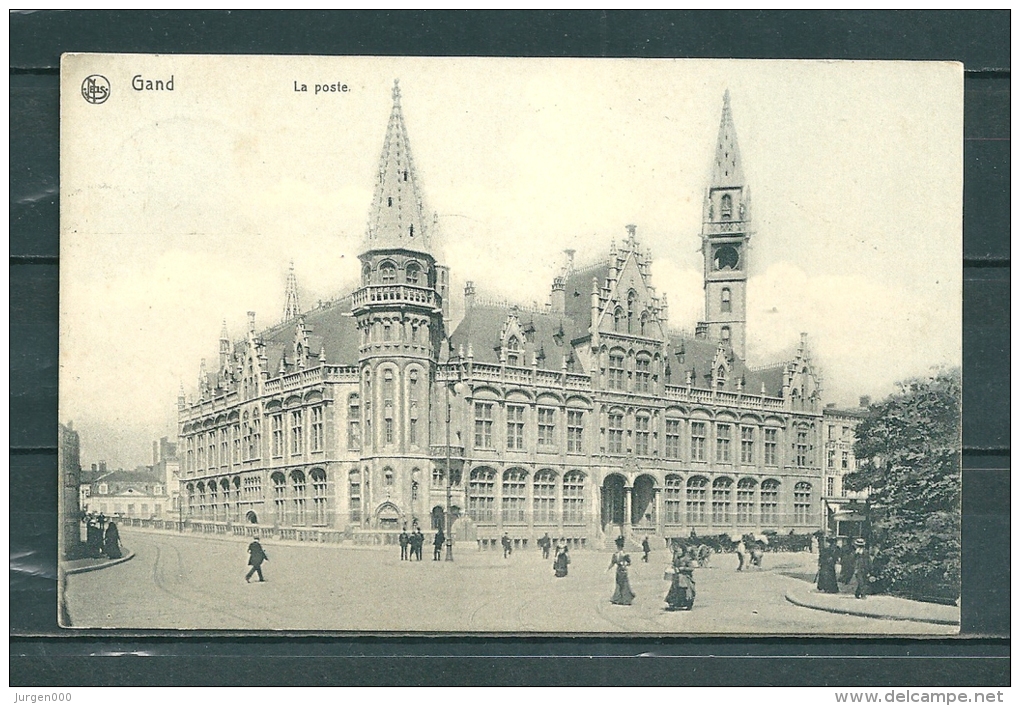 GAND: La Poste,  Gelopen Postkaart 1911 (GA14729) - Gent