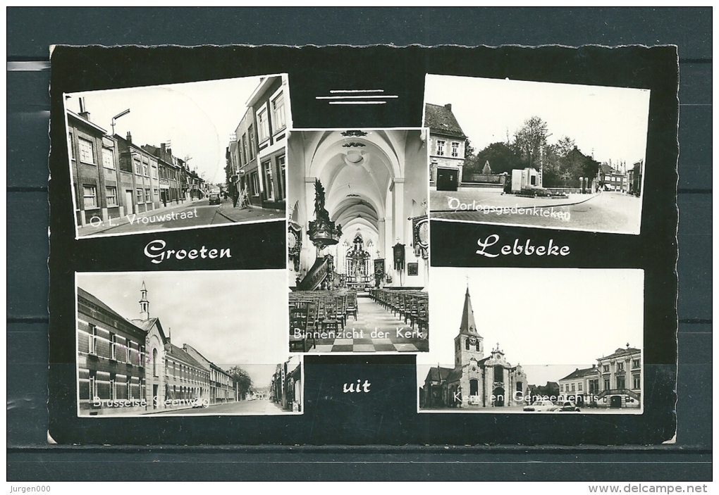 LEBBEKE: Gelopen Postkaart 1952 (GA15074) - Lebbeke