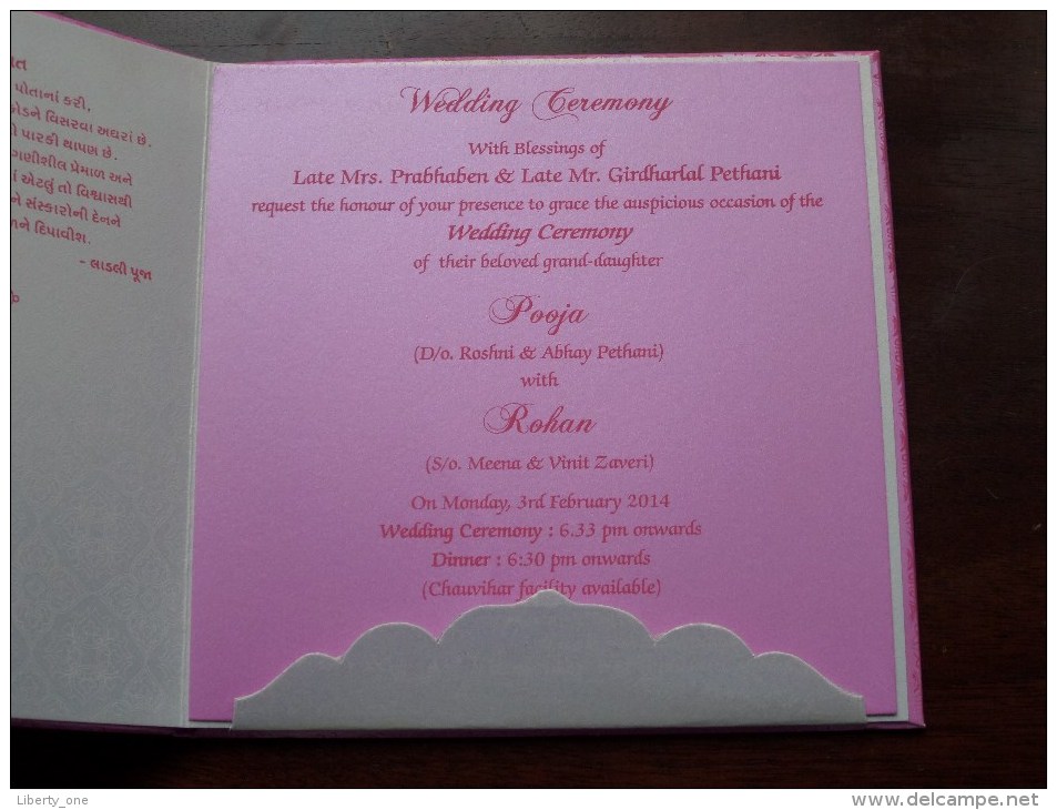 WEDDING Ceremony POOJA & ROHAN ( See Photo For Detail ) ! - Boda