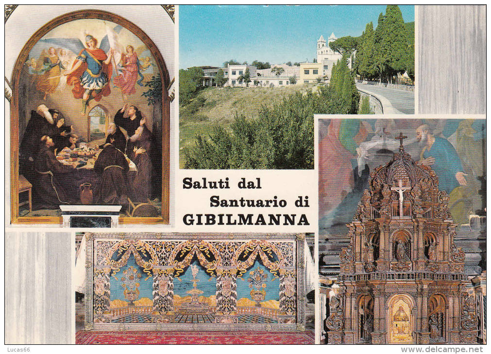 1970 CIRCA SALUTI DAL SANTUARIO DI GIBILMANNA - Altri & Non Classificati