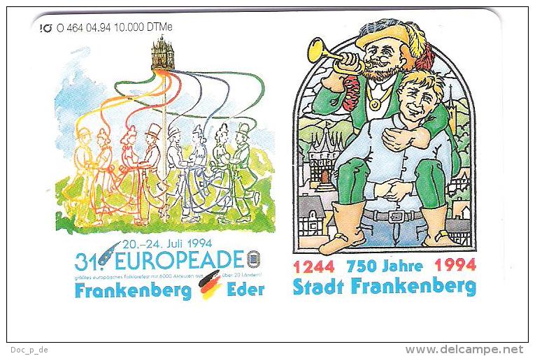 Germany - O 464  04/94 - Stadt Frankenberg - O-Series: Kundenserie Vom Sammlerservice Ausgeschlossen