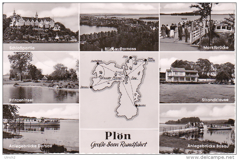 AK Plön - Große Seen Rundfahrt -1958 (8266) - Plön