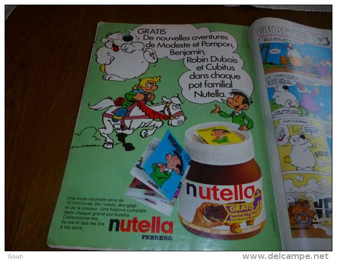 CB3 Journal Tintin N°9 29eme Année Photo Hugo Pratt Pub Bi-Fi Boule Et Bill - Nutella Cubitus - Autres & Non Classés