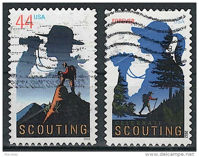 UNITED STATES 2010-2012 Scouting 2 Postally Used Stamps MICHEL # 4630,4858 - Used Stamps